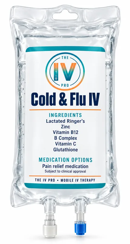Cold & Flu IV bag from The IV Pro